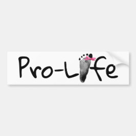 ProLife Baby-fotavtryck  Bildekal