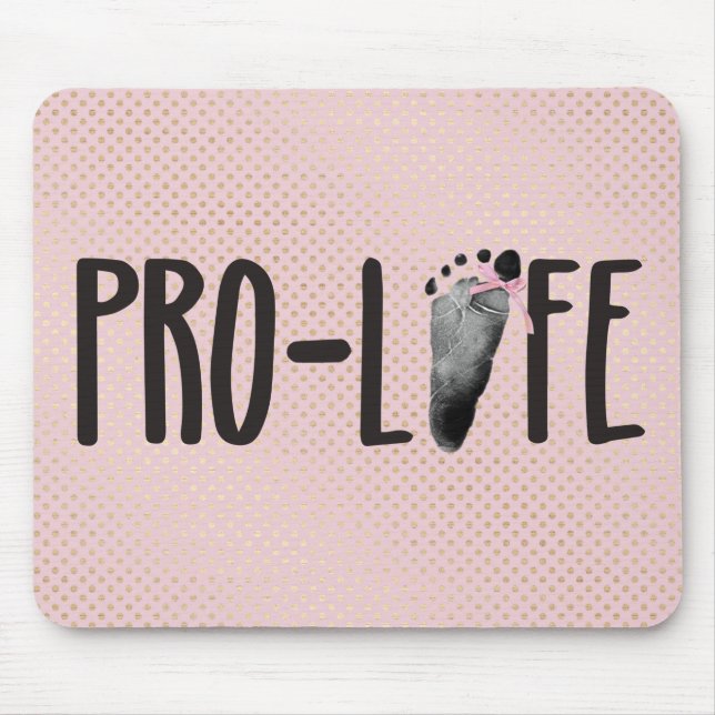 ProLife Baby-fotavtryck på punkter Musmatta (Framsidan)