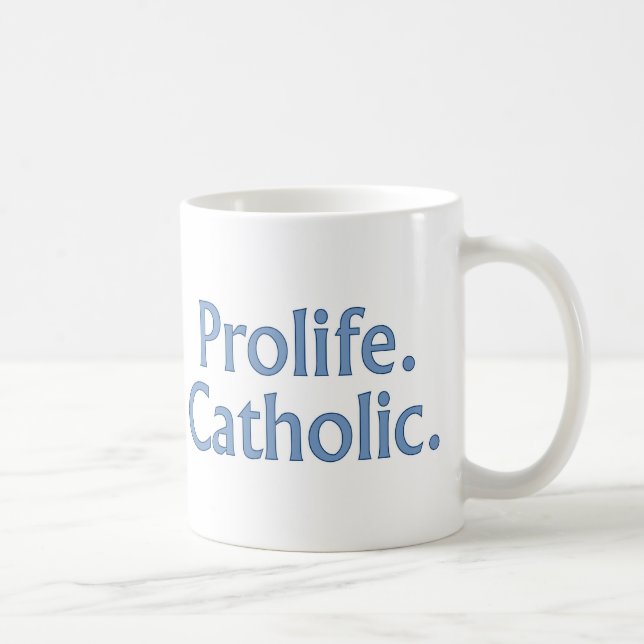 Prolife. Catholic. Kaffemugg (Höger)