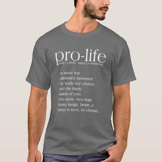 ProLife Definition T-Shirt (Framsida)