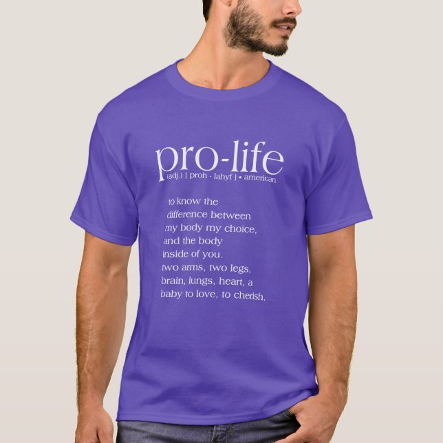 ProLife Definition T-Shirt (Framsida)