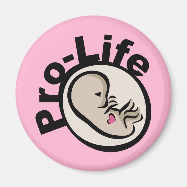 ProLife Fetus Design Magnet (Framsidan)
