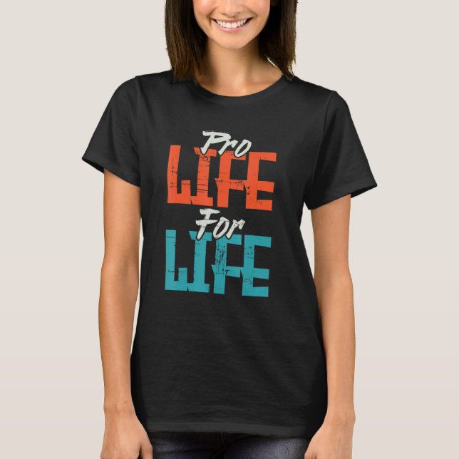 Prolife Generation Life börjar med Womb Republican T Shirt (Framsida)