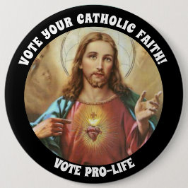 PROLIFE VOTE CATHOLIC HELIG HEART JESUS KNAPP