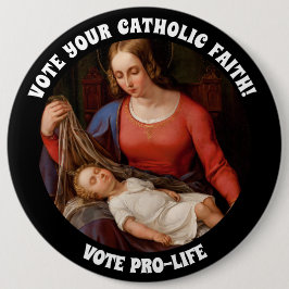 PROLIFE VOTE CATHOLIC VIRGIN MARY JESUS KNAPP