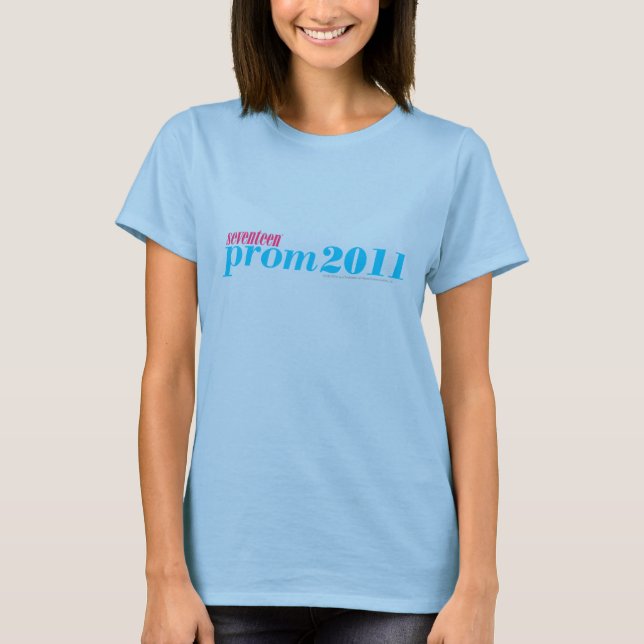 Prom 2011 - Aqua Tee Shirt (Framsida)