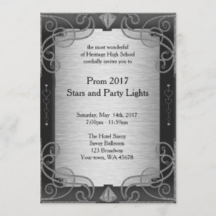 Prom 2017 Stars och Party Ljus, underbar-Gatsby Inbjudningar