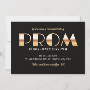 Prom Bold Brev-inbjudan Inbjudningar