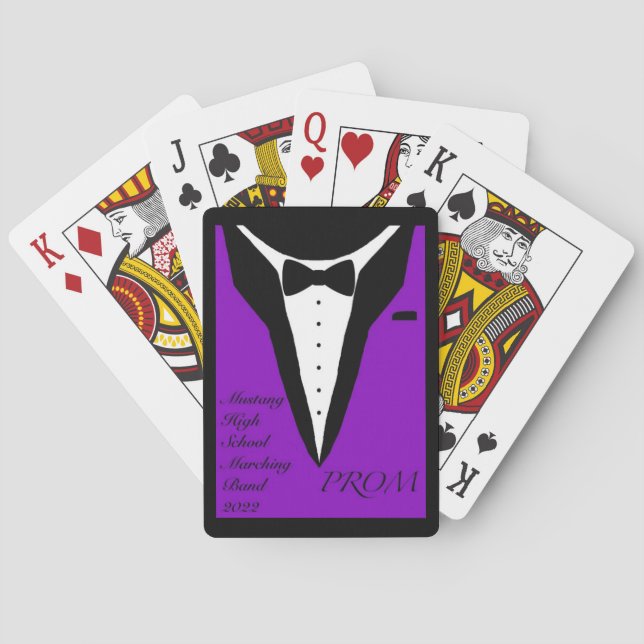 Prom-kort (Lila) Casinokort (Baksidan)