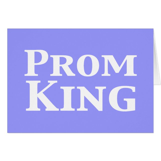 Prom Kung Gifts Hälsningskort (Framsidan Horizontal)
