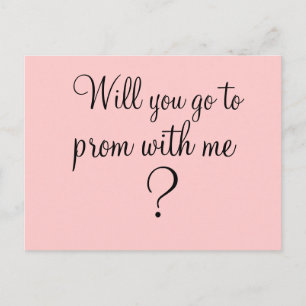 Prom med mig? Ja/Nej Vykort