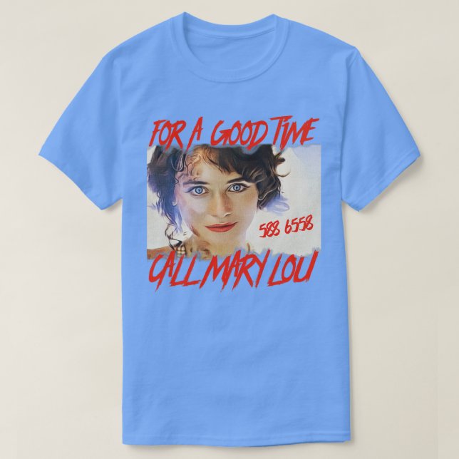 Prom Natt 2 Mary Lou 80s skräckfilm T Shirt (Design framsida)
