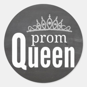Prom Queen Runt Klistermärke