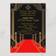 Prom Senior-Junior, Gatsby stil, Red Carpet Night