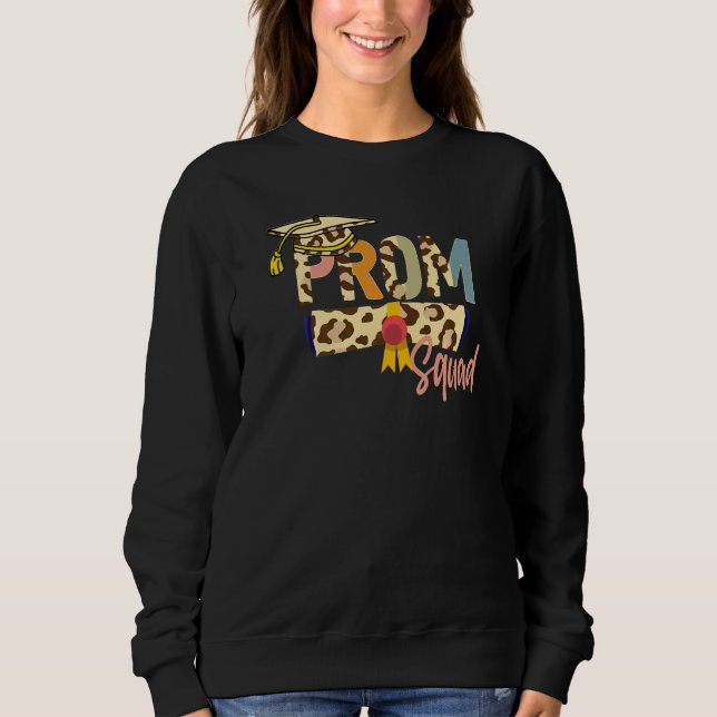 Prom Squad 2022 Senior Grad Studentfest T Shirt (Framsida)