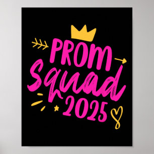 Prom Squad 2025 Queen School Studenten Senior Fri Poster