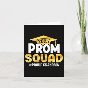 Prom Squad 2025 Student Prom Cl of 2025 Proud Gra Kort