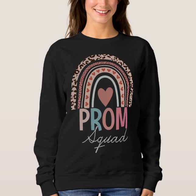 Prom Squad Matching Party för grupp Prom Rainbow T Shirt (Framsida)