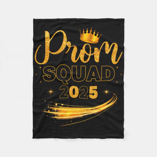 Prom Squad Studenten Cl of 2025 Party Matching GR Fleecefilt (Framsidan)