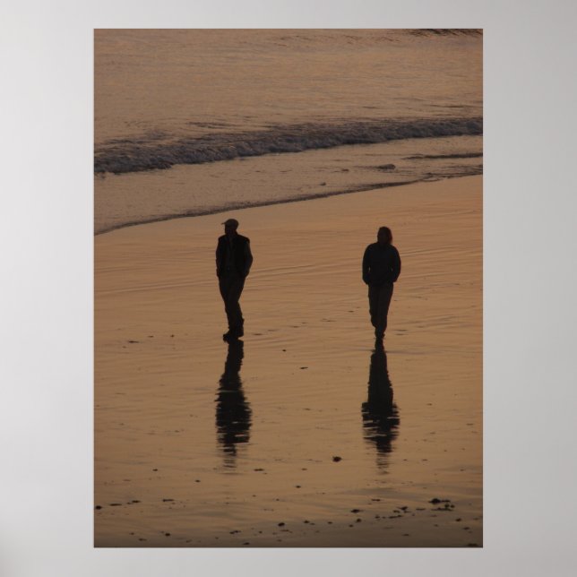 promenad ett par au crépuscule poster (Framsidan)