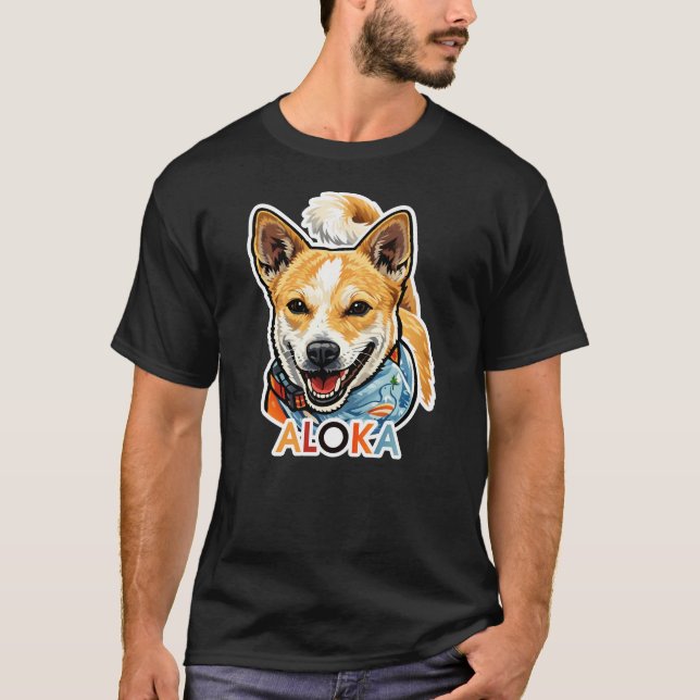 promenad för fred aloka t shirt (Framsida)