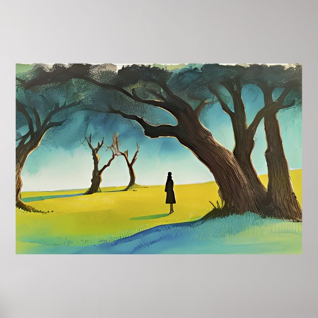 Promenad i skogen poster (Framsidan)