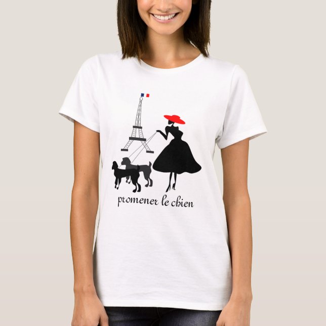 Promenad med hundar tee shirt (Framsida)