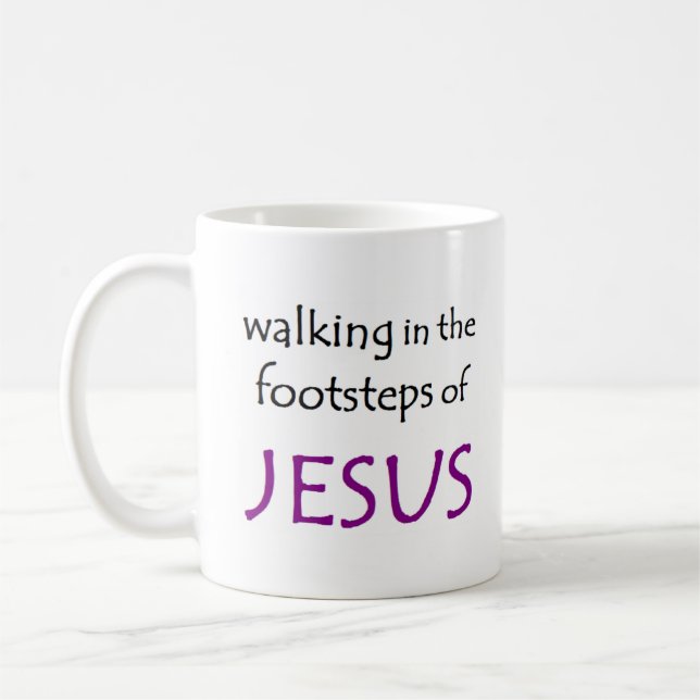 promenad med jesus kaffemugg (Vänster)