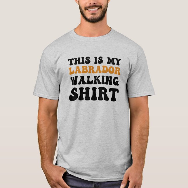 Promenad med Labrador T Shirt (Framsida)