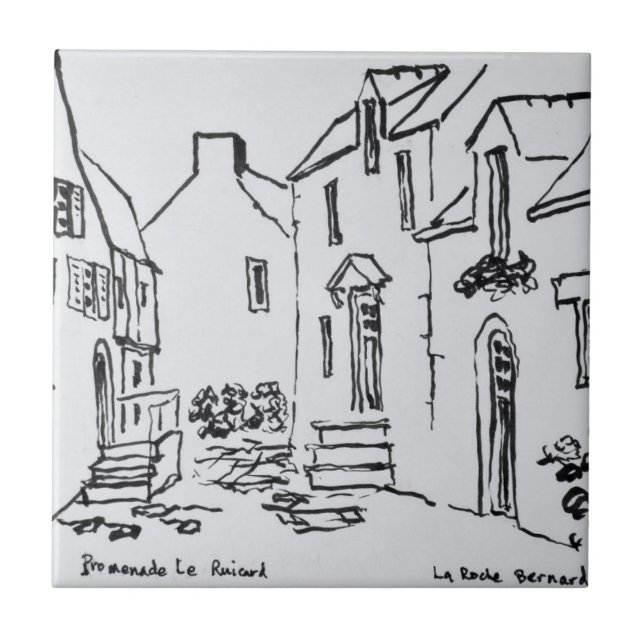 Promenade du Ruicard | La Roche-Bernard, Bretagne Kakelplatta (Framsidan)