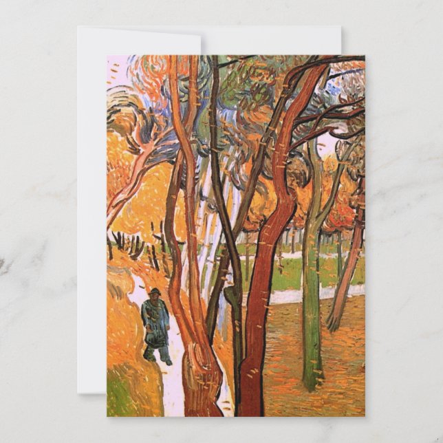 Promenaden: Fallande löv av Vincent van Gogh (Framsida)