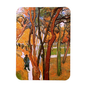 Promenaden: Fallande löv av Vincent van Gogh Magnet