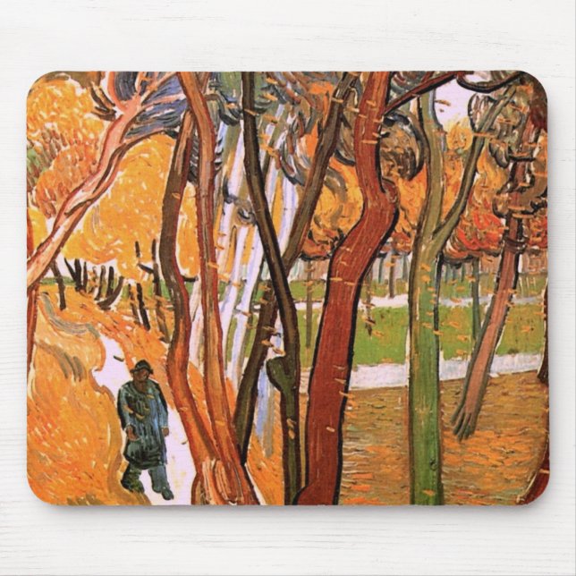 Promenaden: Fallande löv av Vincent van Gogh Musmatta (Framsidan)