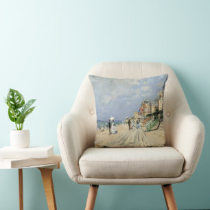 Promenaden vid Trouville av Claude Monet Kudde