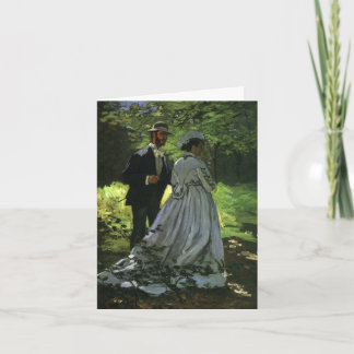 Promenader (Barnvagn) av Monet Bröllop Tack Kort