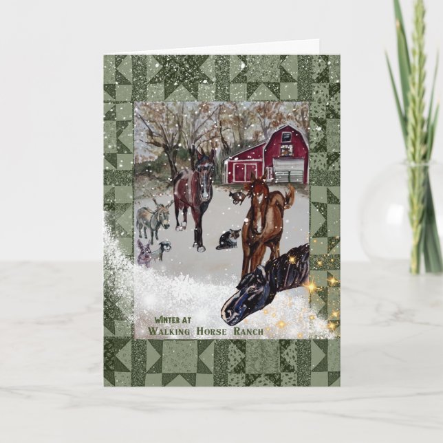 promenadhästranch kort (Framsida)