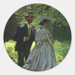 Promenadören, även kallad Strollarna av Claude Mon Runt Klistermärke