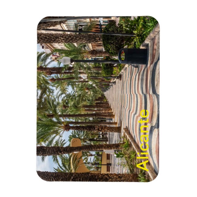 Promenasträ, Alicante, Costa Blanca, Spanien Magnet (Vertikal)
