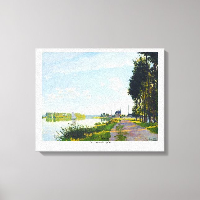 Promenastrutan i Argentina Claude Monet Canvastryck (Framsida)
