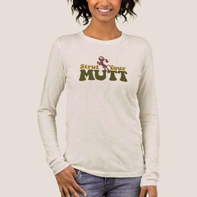 Promenera Hund Styla Din Mutt  T Shirt (Framsida)