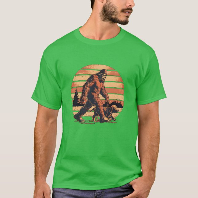 promenera i en hund pojke t shirt (Framsida)