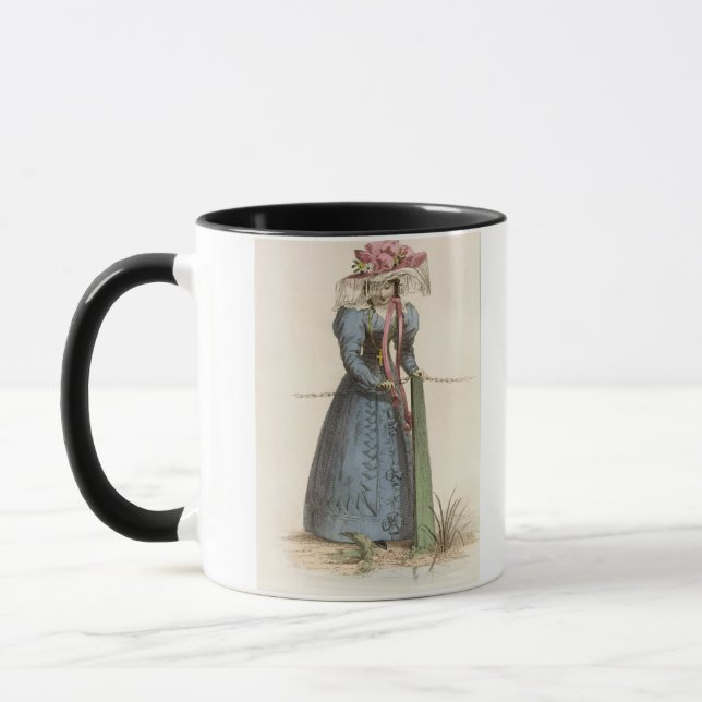 Promenera klänningen, mode pläterar från mugg (Vänster)