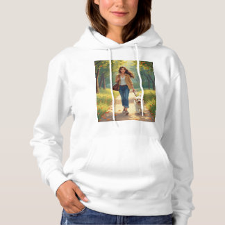 promenera med hund i parken t shirt