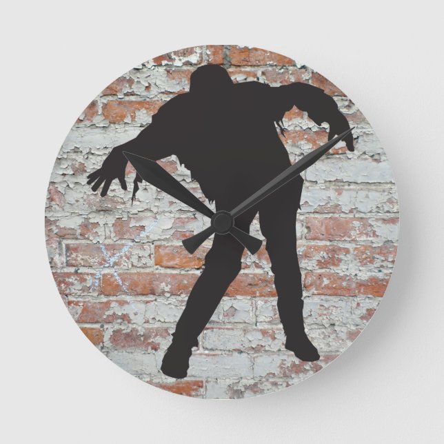 promenera zombie silhouette klocka (Framsida)
