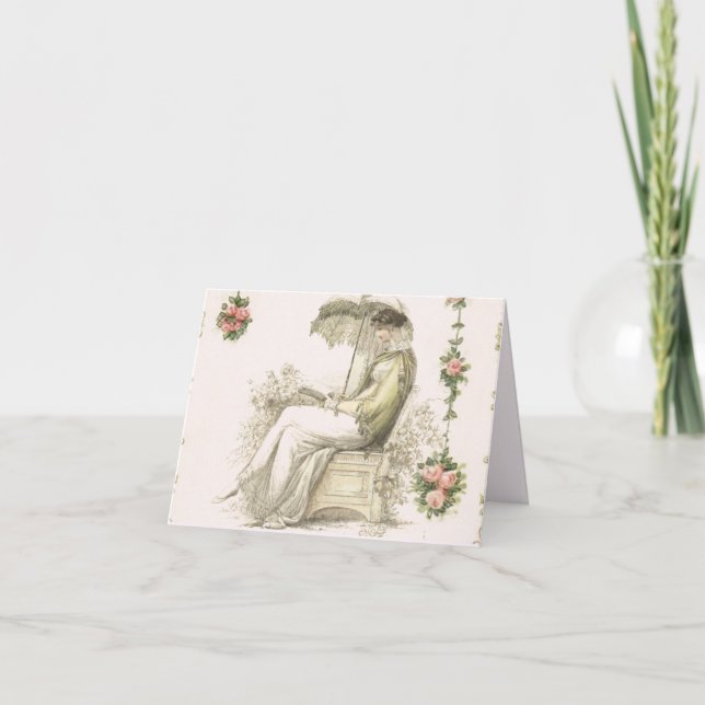 "Promenmendrese" - Romerplatta Anteckningskort (Framsida)