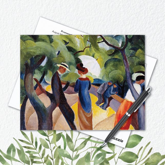 Promeny in Park August Macke Postcard Vykort (Skapare uppladdad)