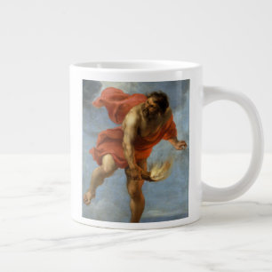 Prometeusbärande brand jumbo mugg