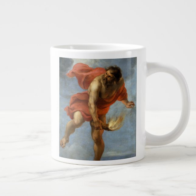 Prometeusbärande brand jumbo mugg (Höger)