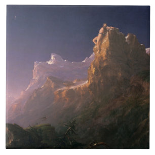 Prometheus Bound (av Thomas Cole) Kakelplatta