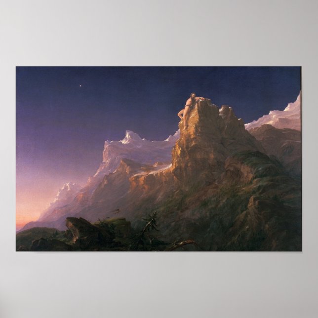 Prometheus Bound - Thomas Cole Print Poster (Framsidan)